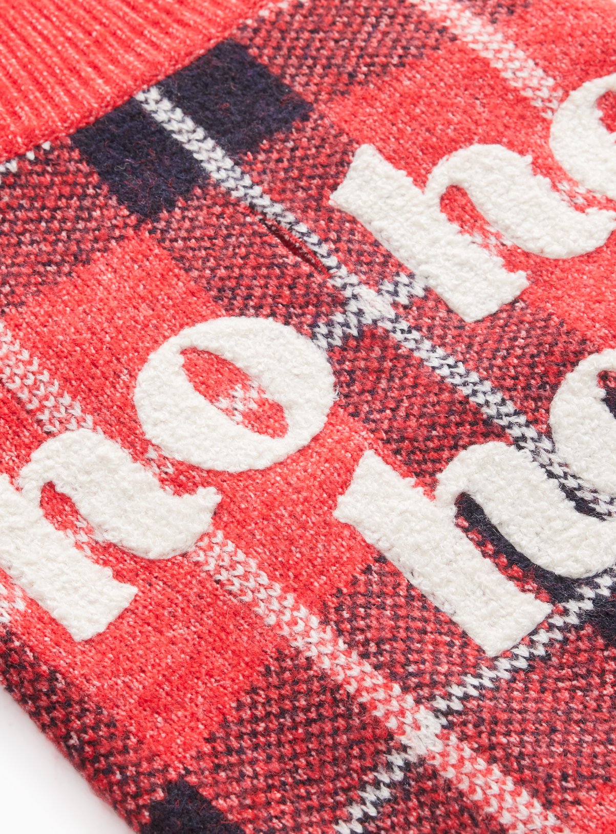 Family Matching Red Tartan Ho Ho Ho Christmas Dog Jumper S - Image 3 thumbnail